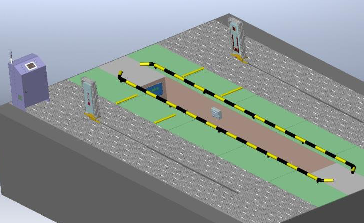 非接触式双激光阵列多轴大车定位仪